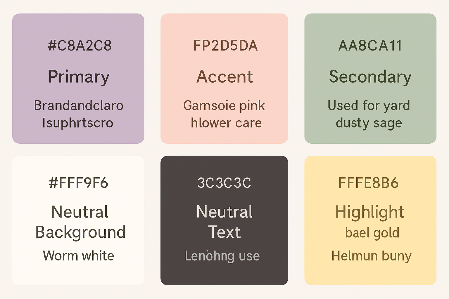 構造化カラーパレット